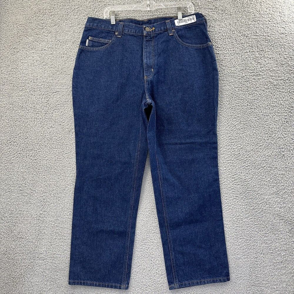 Carhartt Relaxed Fit Jeans Straight Leg Work Denim Cotton 381-83 Men's 36 x 29